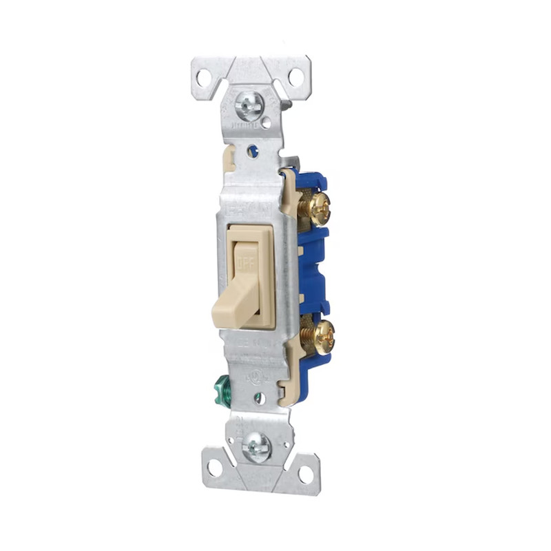 Eaton 15-Amp Single-Pole Toggle Light Switch , Ivory