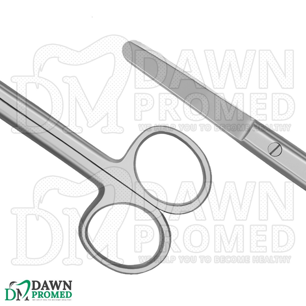 Operating Scissors 5.5" Straight Blunt Blunt Round Pattern Surgical Instruments