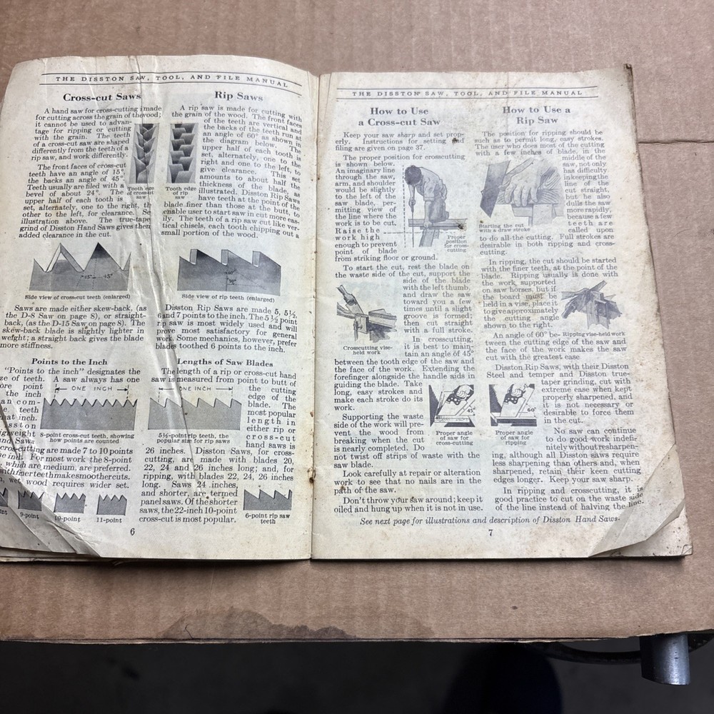 Disston Saws, Tools, And File Manual