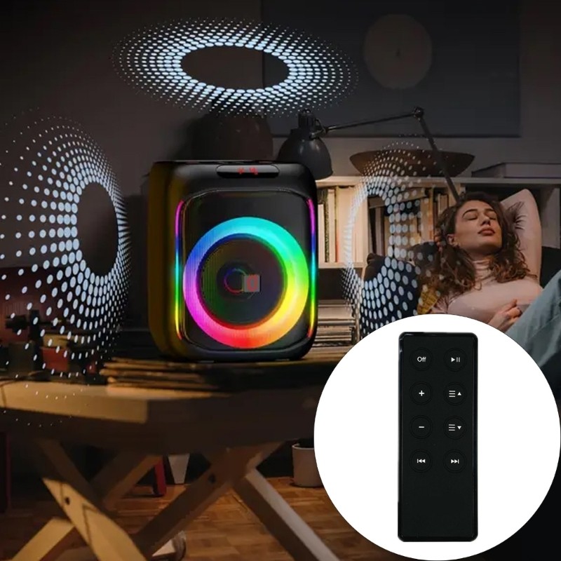 Long Battery Life Remote for Speaker Systems Wide Compatibility Plastic Texture