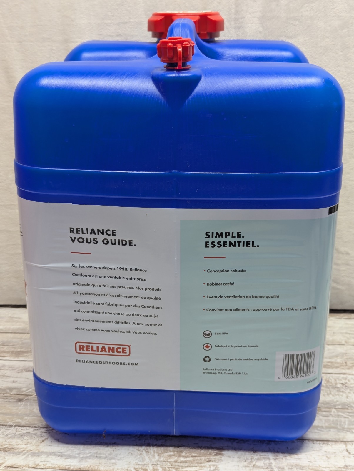 Reliance Aqua-Tainer Water Container 7 Gallon Never Used