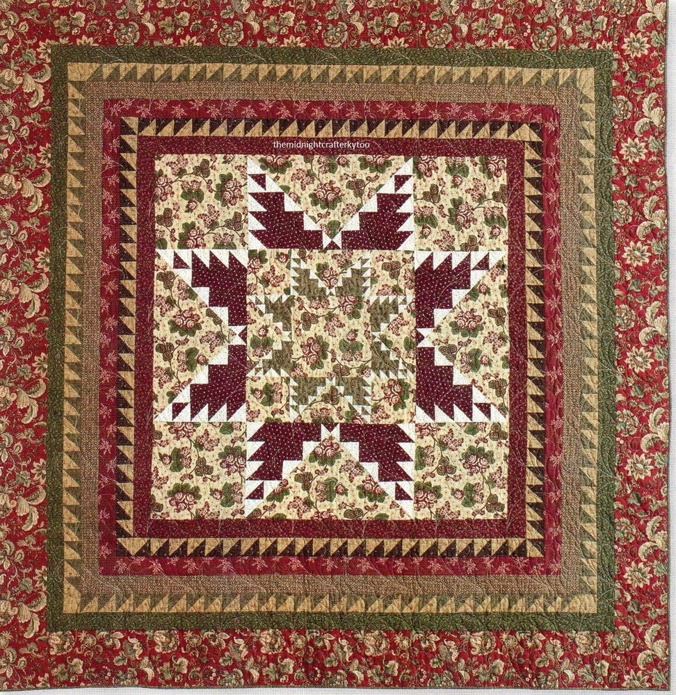 Cranberry Flurry Quilt Pattern Pieced SM