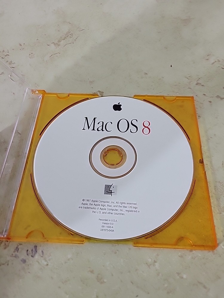 Apple Mac OS 8 Install CD Version 8.0 1998 Apple Computers