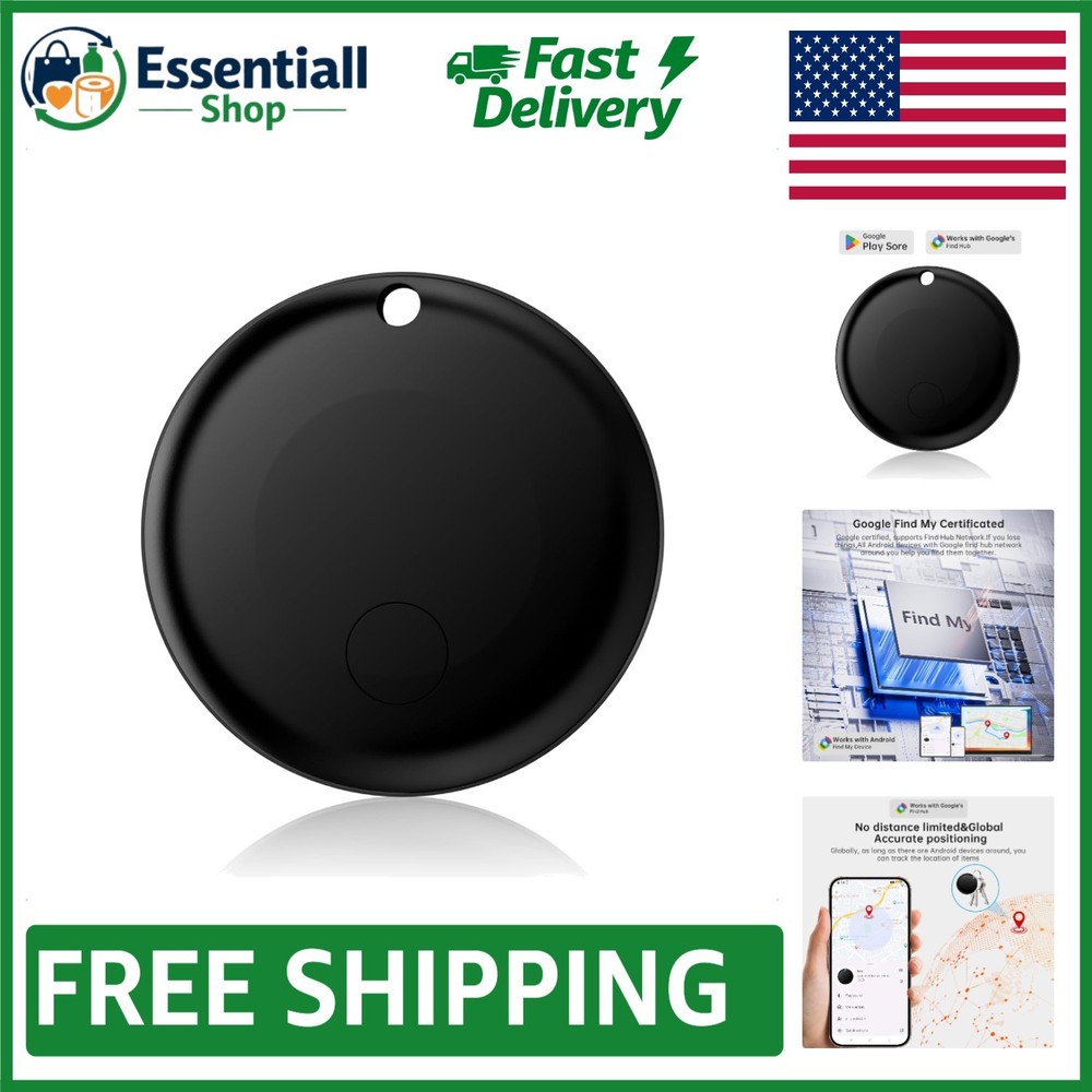 Compact Android Tracker Tag - 110dB Alerts,  Waterproof, Ultra-Long Battery