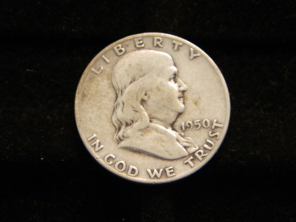 20 - 1950's Mixed Dates 90% Silver Franklin Half Dollar