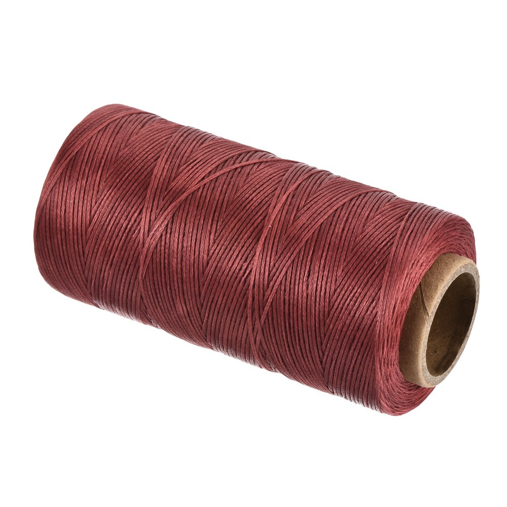 197 Yard 1mm 210D Flat Waxed Thread Polyester, Deep Red