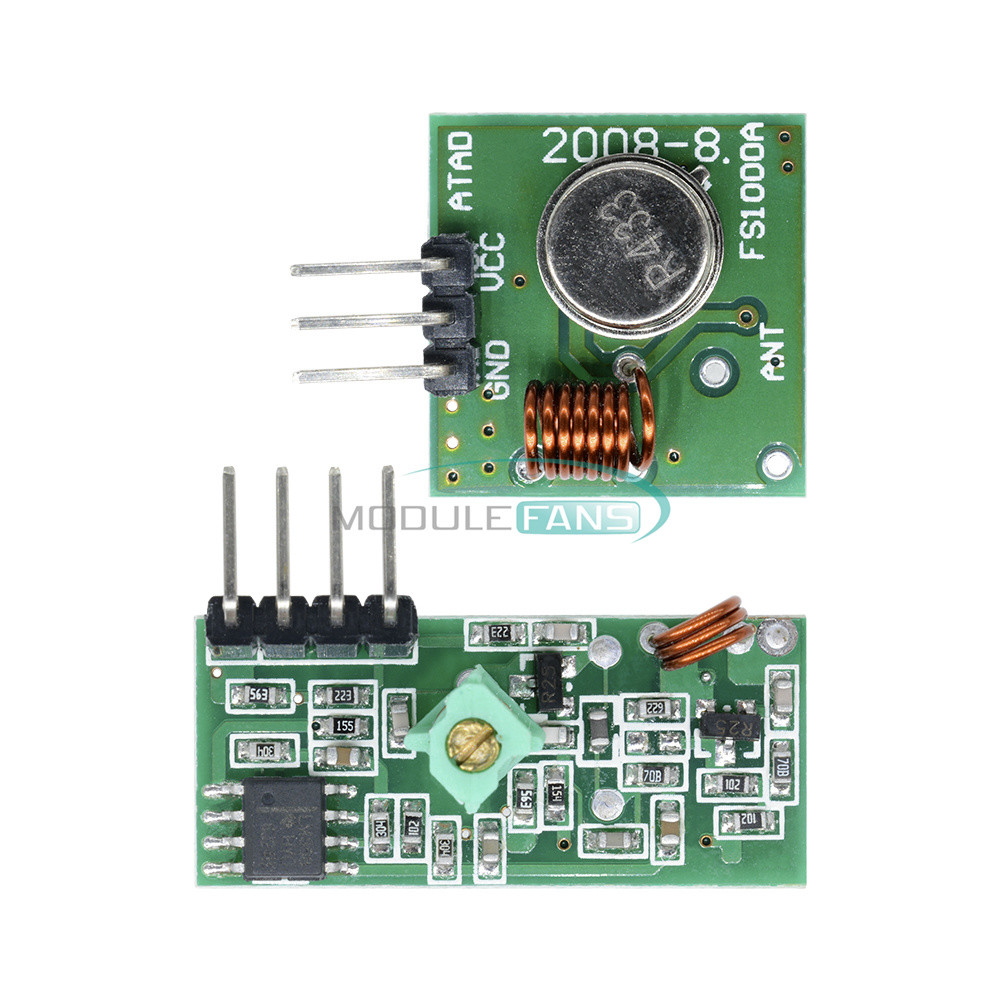 10PCS 433Mhz RF Transmitter Receiver Link Kit for Arduin/ARM/MC​U Remote Control