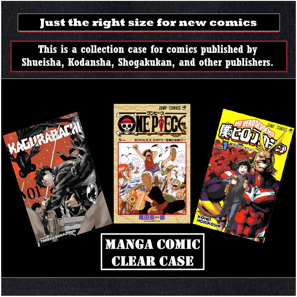 Manga Comic Protective Clear Case Display