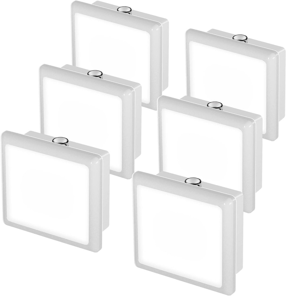 Night Lights Plug into Wall, [6-Pack] Plug in Night Light, Dusk-To-Dawn Sensor,