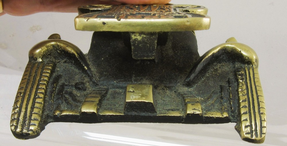Vintage Solid Brass CSVVS Door Knocker - Kendal 1985