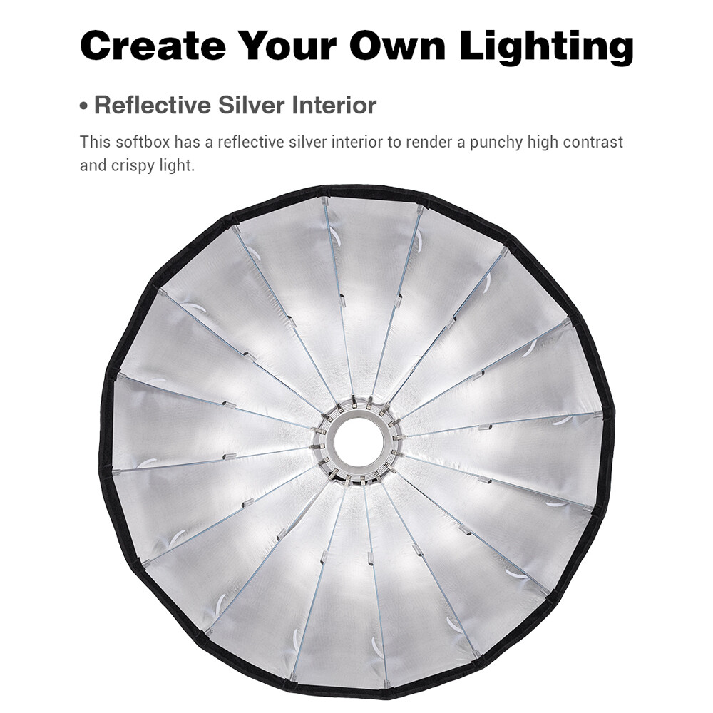 US Godox QR-P70 Quickly Release Parabolic Deep Softbox for Bowens Studio Flash