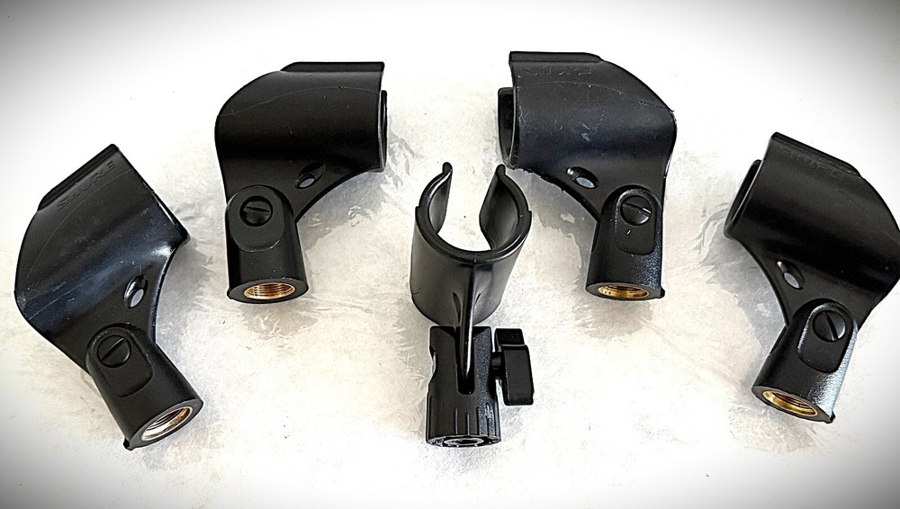 Set of 5 Microphone Clip/Holders (c)