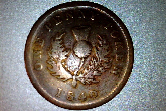 Canada - Nova Scotia - ONE PENNY 1840 - DIE BREAK ERROR