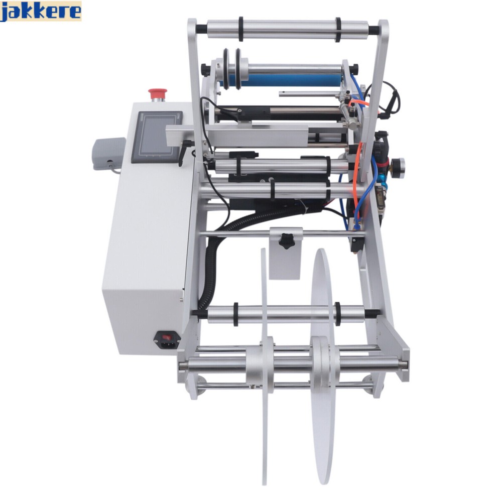LT-190 Semi Automatic Round Bottle Labeling Machine Label Marking Machine 300W