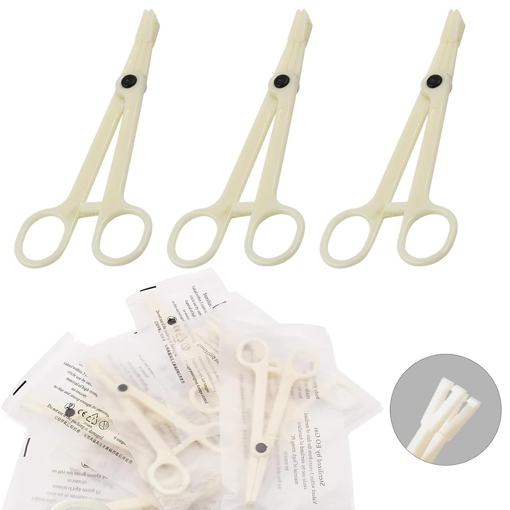 Disposable Triangle Slotted Piercing Clamps 10 Pack - Triangle/10pcs