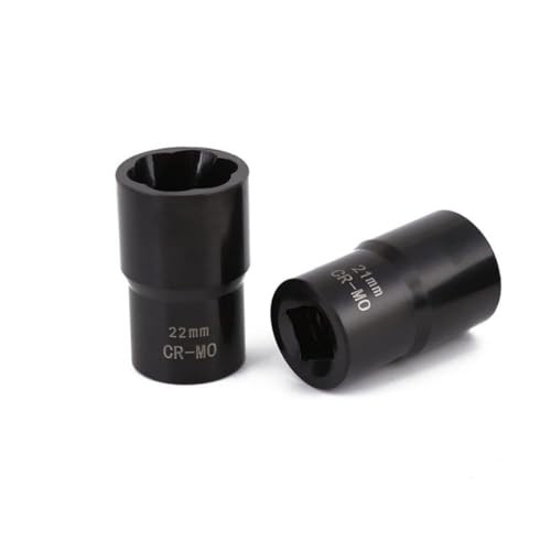 LSLANSOON 1/2” Drive Impact Bolt Nut Extractor Set, 5pcs Assorted Sizes
