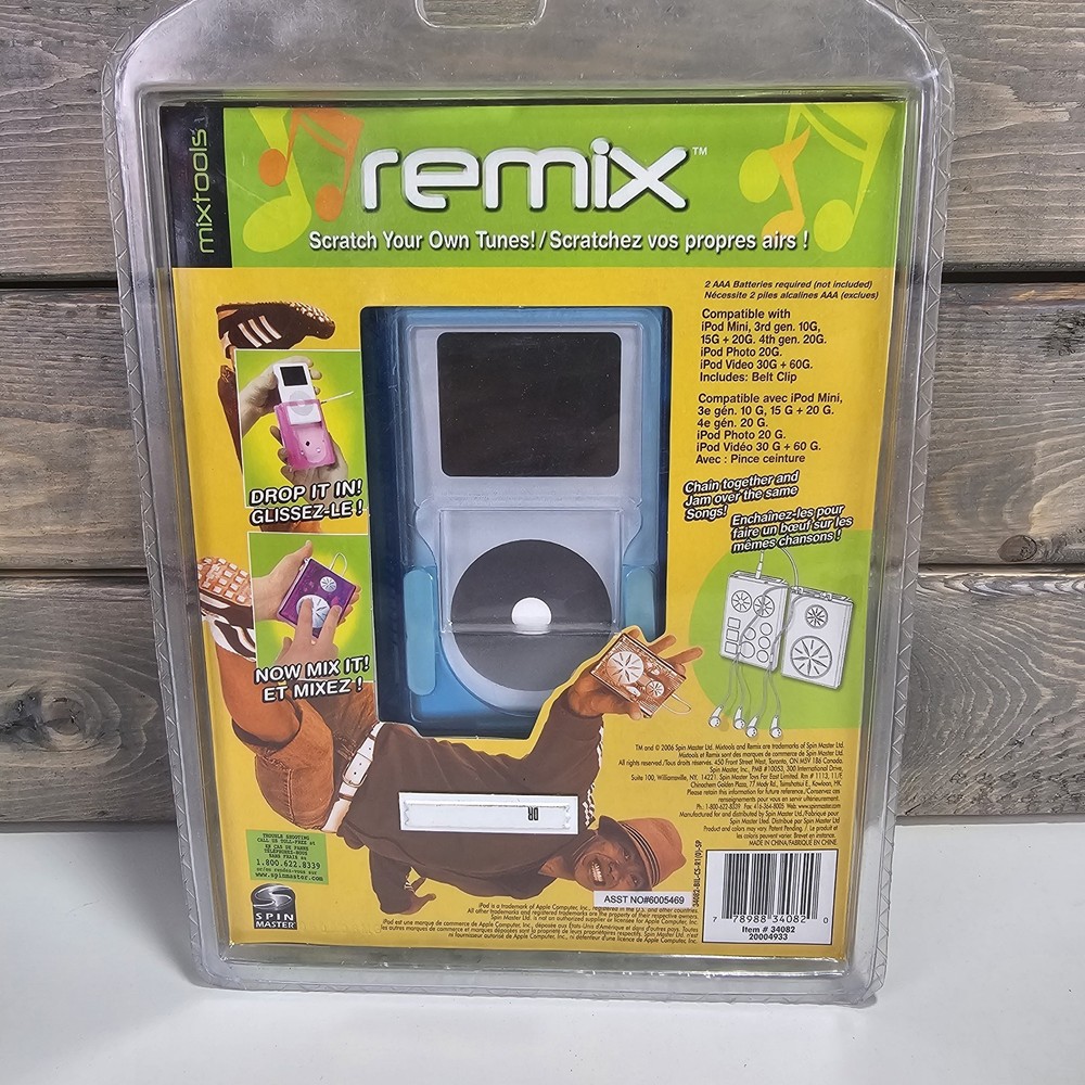 Spin Master Ipod Remix & Beatz Bundle Turn Ipod Into Drum Machine & Mix Sratch