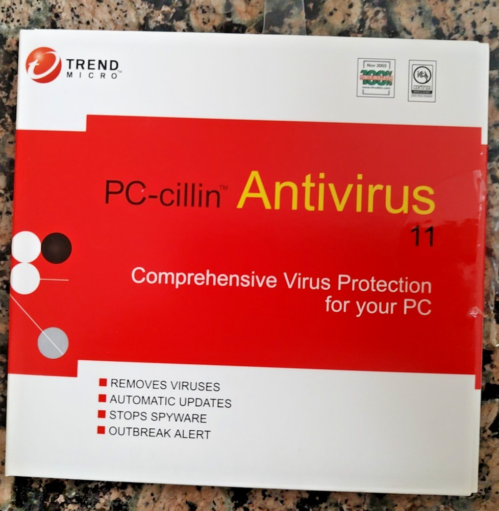 PC-cillin Antivirus 11 Security Software Trend Micro Windows XP