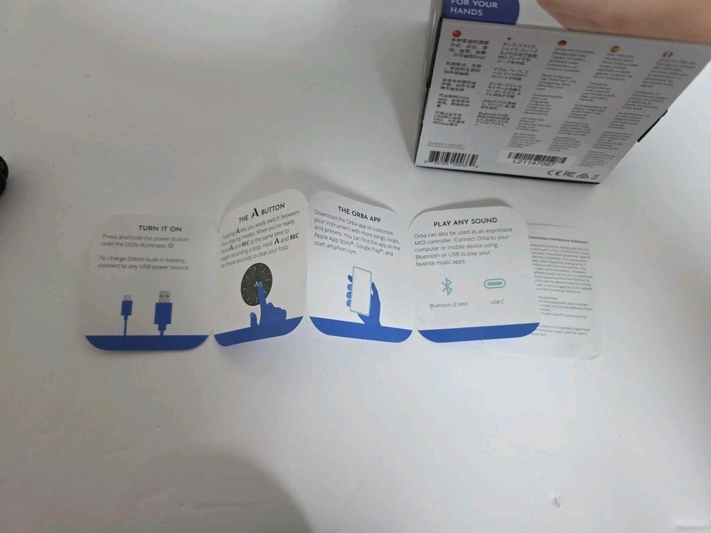 ORBA by Artiphon Midi Keyboard Controller with USB Cable