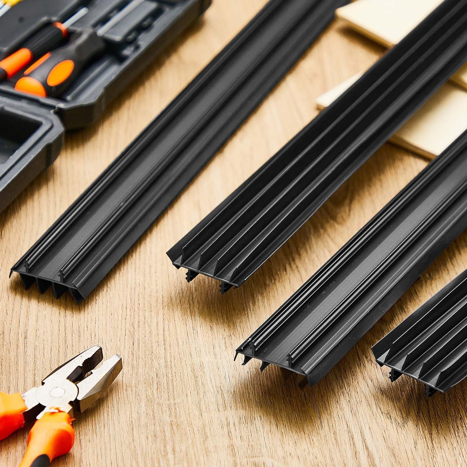 2 Pcs Replacement Door Bottom with Vinyl Fins 36" Long 1 3/4" Wide Threshold ...