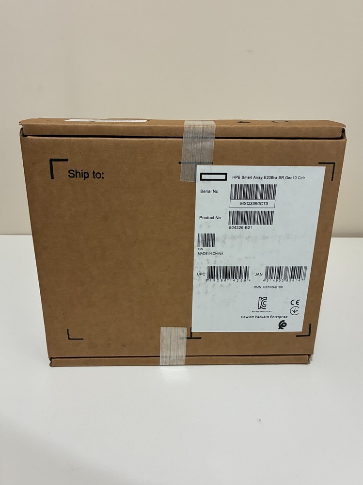NEW - IN BOX - HPE Smart Array E208i-A SR Gen10 12Gb/s SAS Controller 804326-B21