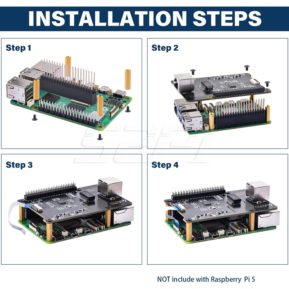 W03 2.5Gbps PCIe Network Adapter Expansion Board For Raspberry Pi 5