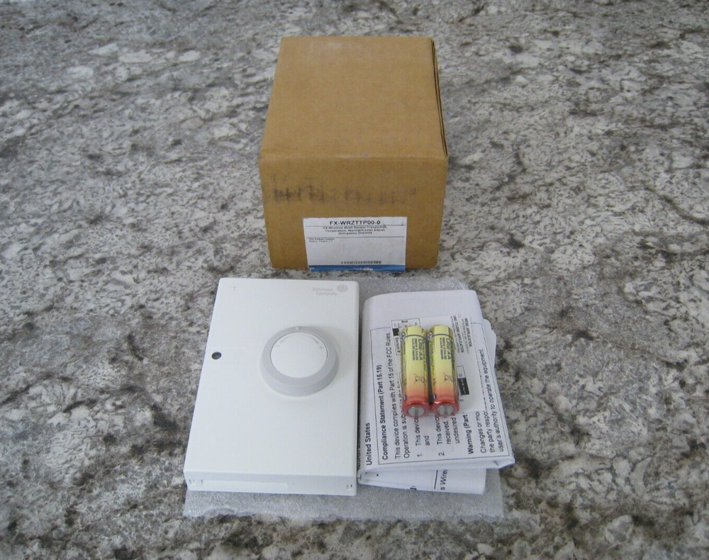 New Johnson Controls FX-WRZTTP00-0 Wireless Mesh Room Sensor / Transmitter