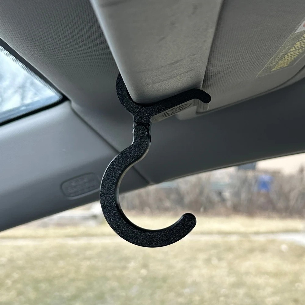 Steering wheel sun visor display holder clip universal for Quick release hook