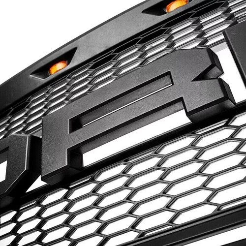 For 2009-2014 Ford F150 F-150 Front Bumper Grille Hood Grill Raptor Style Black