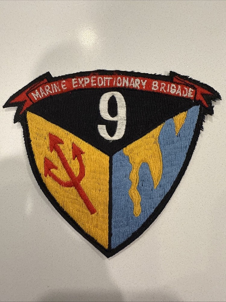 USMC Marines Patch: USMC 9th Marine Expeditionary Brigade patch