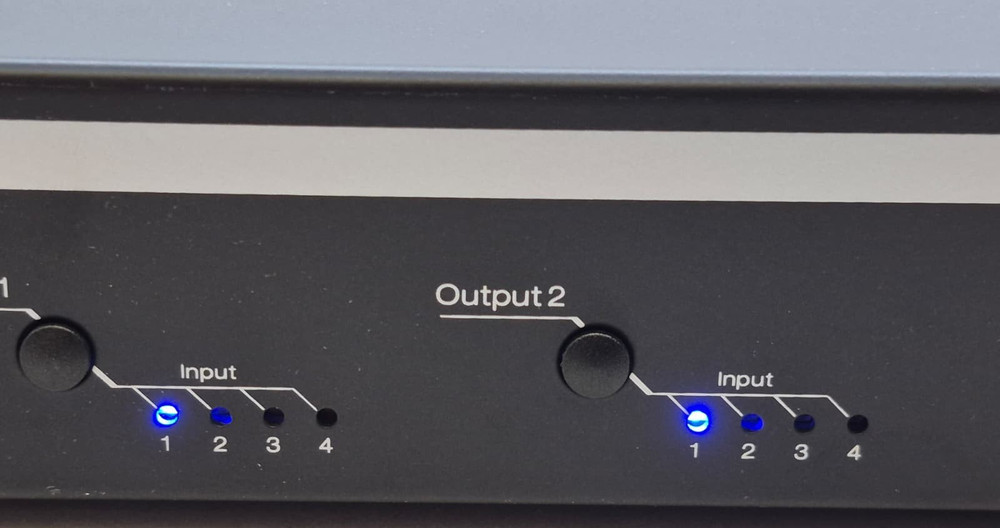 Key Digital KD-4x2CS 4 Input 2 Output HDMI Matrix Switcher