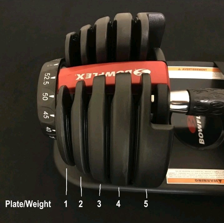 Bowflex SelectTech 552 Dumbbells Plate 3 Replacement Weight 5 lb SERIES 2 ONLY