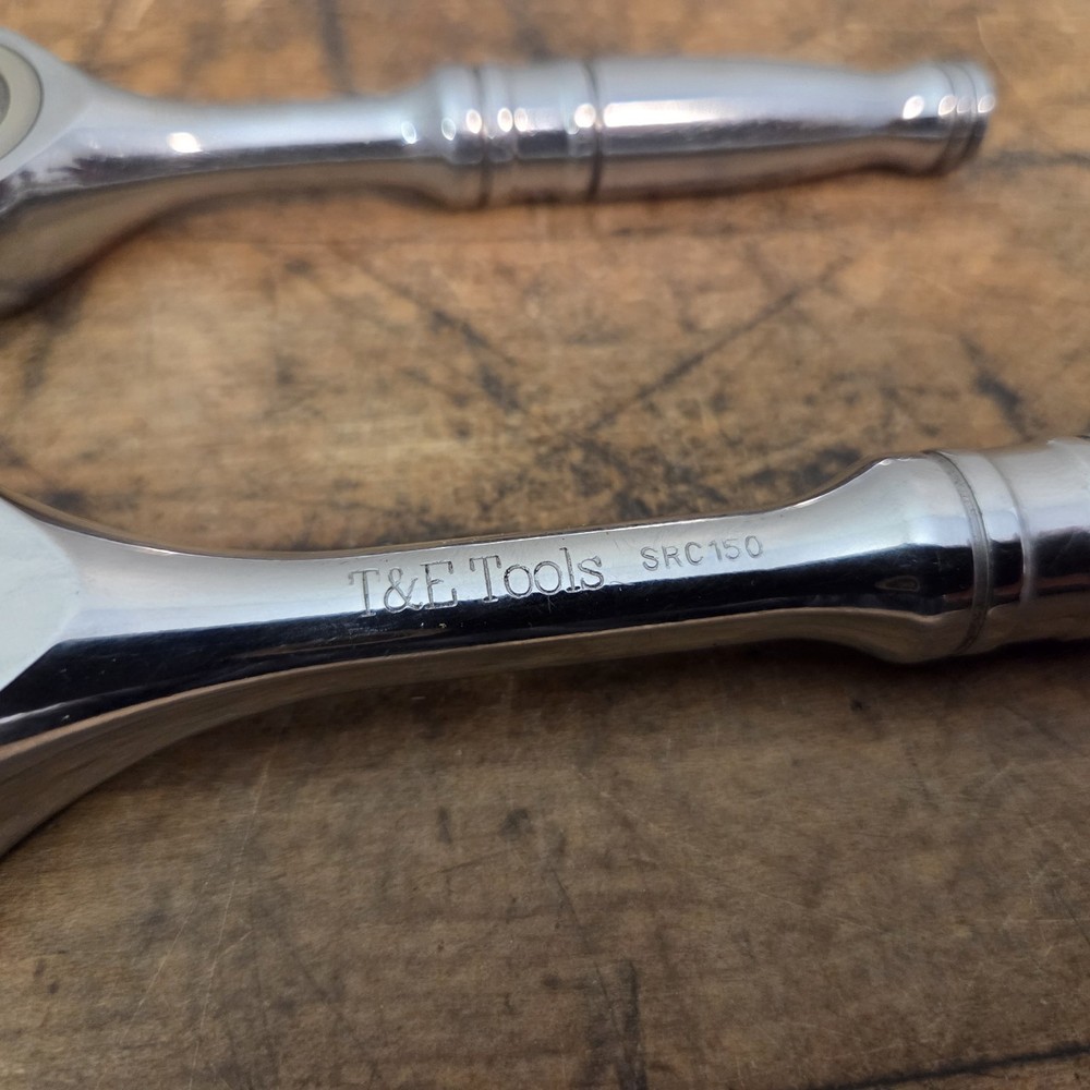 T&E Tools ~ 3/8" & 1/4" Drive SRC150 & SRCO100 Push Through Gearless Ratchet