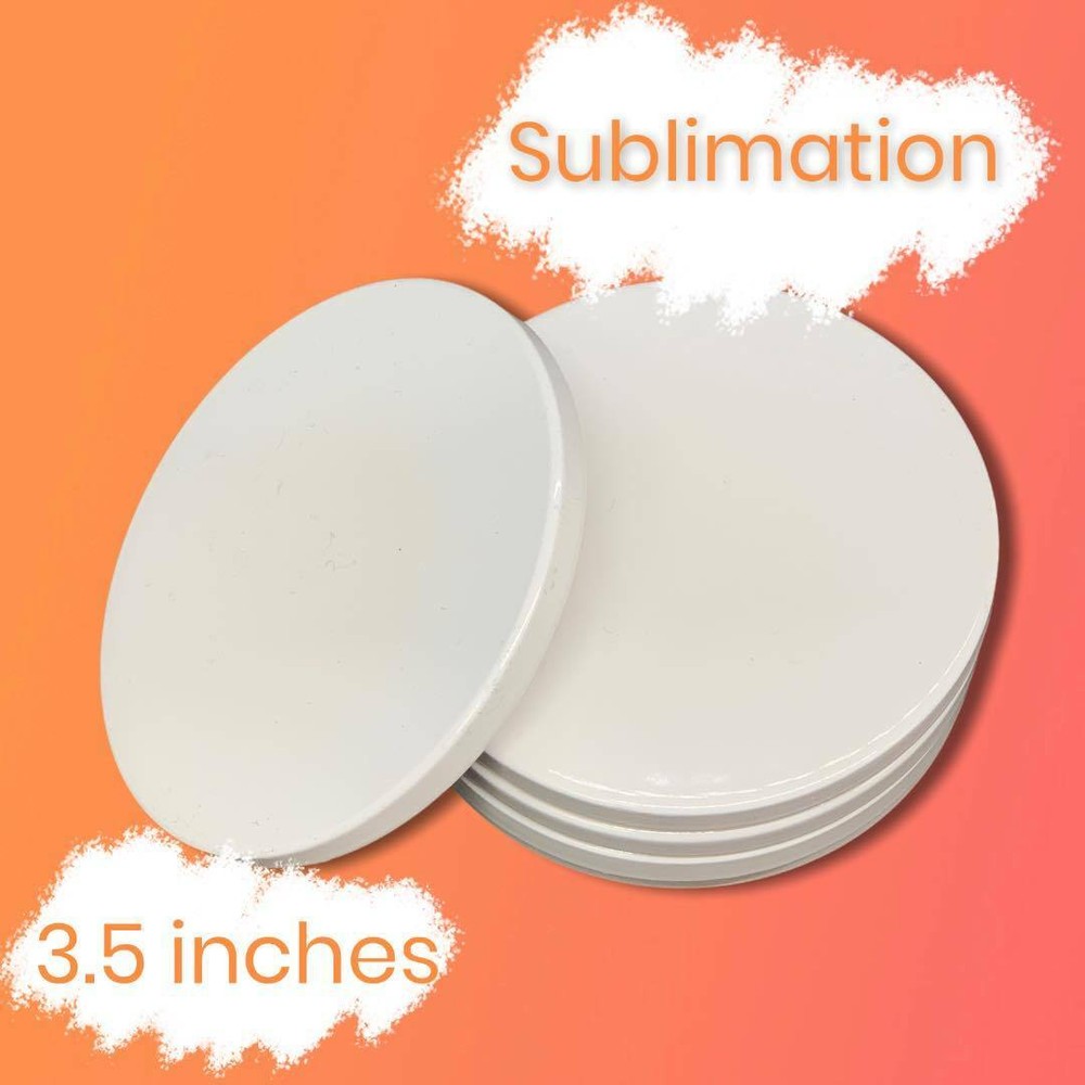3.5 inch ceramic coaster | Blank Sublimation coaster | Sublimation Coaster | Cup