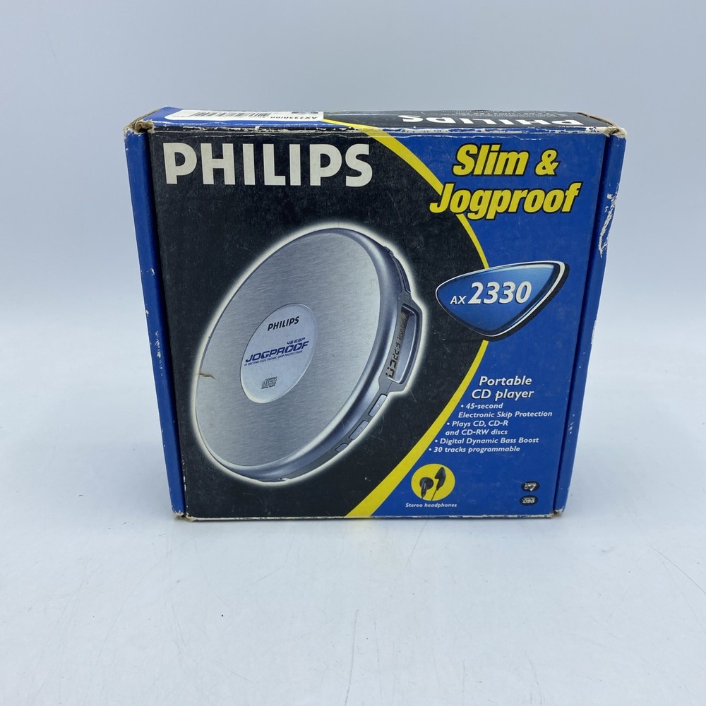 Philips AX2330 Jog Proof Portable CD Player With Box