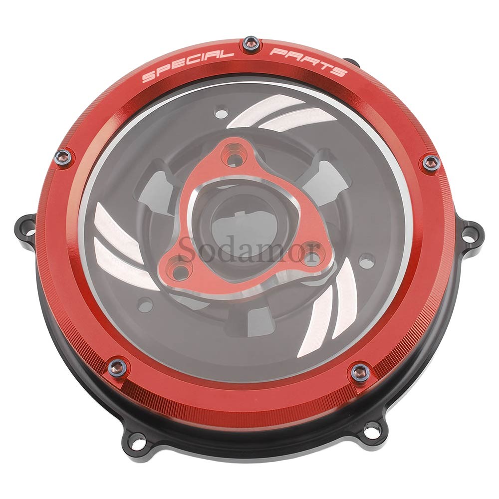CNC Racing Engine Clear Clutch Cover Spring Retainer For Ducati Panigale V4 18+