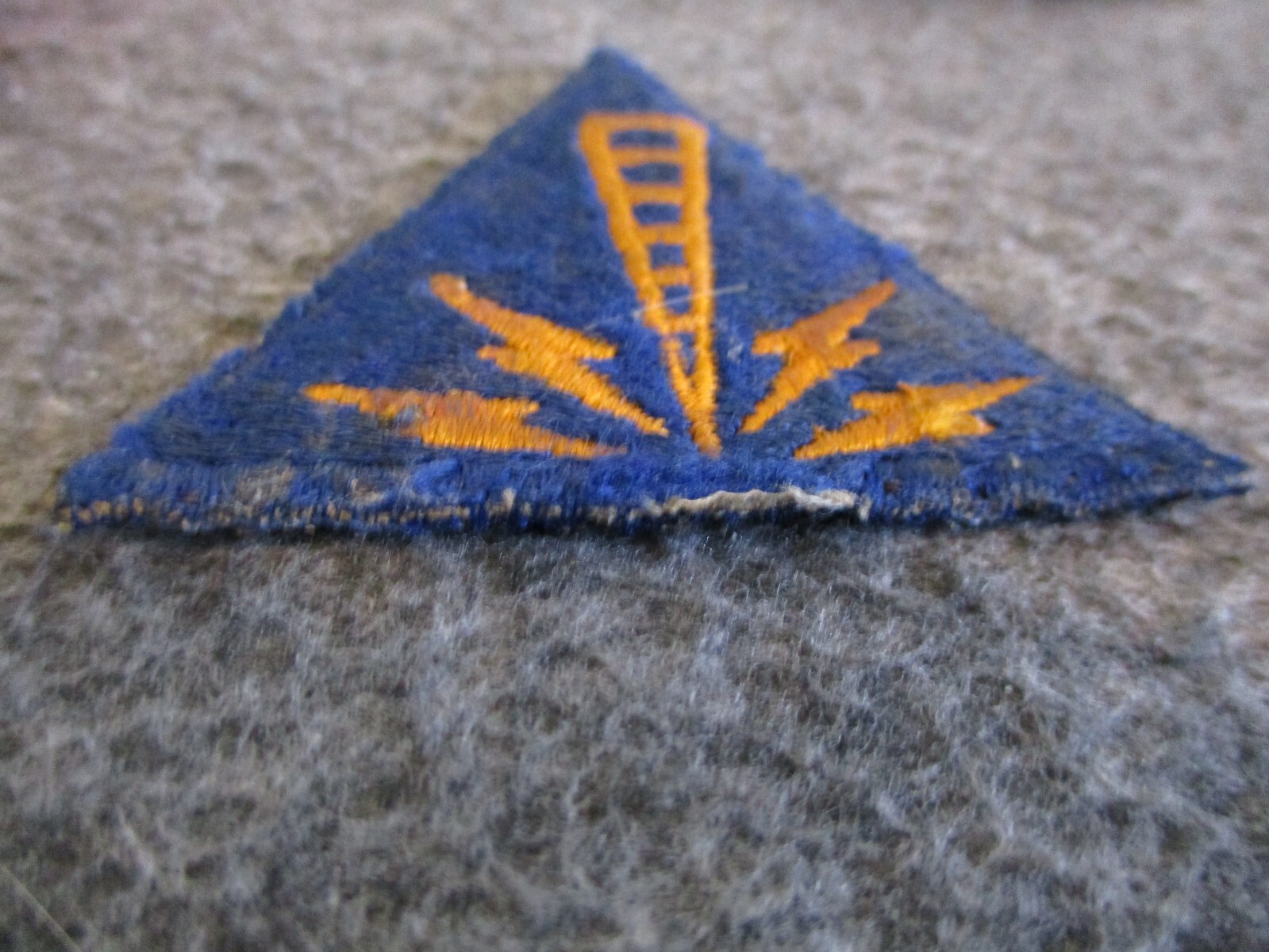 WWII COMMUNICATIONS SPECIALIST CBI THEATER MILITARY AFFILIATE+(MARS) PATCH/SIGN