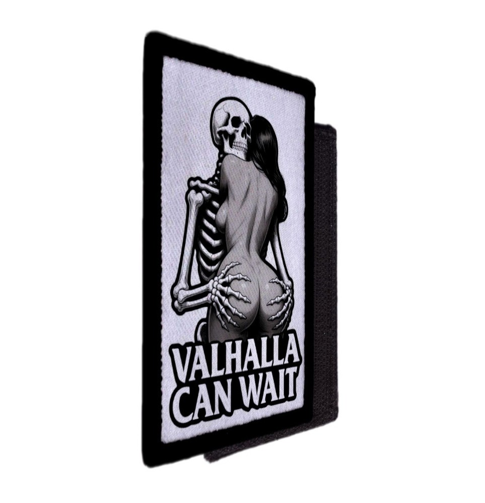 Valhalla Can Wait Booty Skeleton Punk Patch Morale Army Hook [sub]