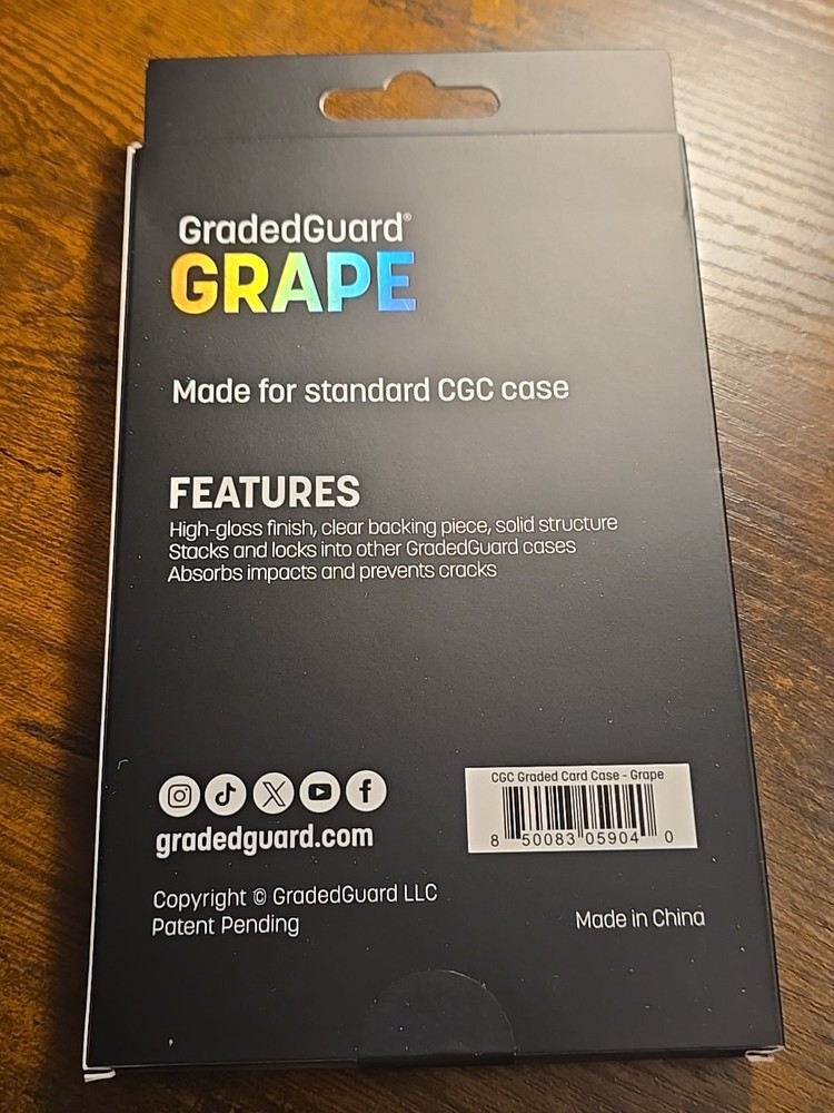 Graded Guard Grape CGC Card Protector Limited Edition  New Sealed