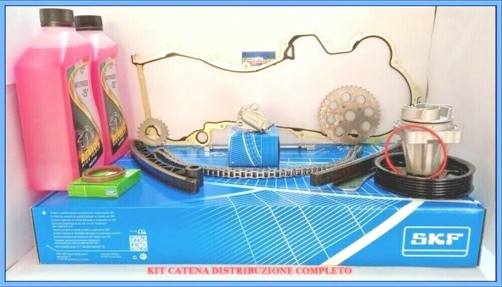 Timing chain + water pump + service belt kit for Fiat 500 1.3 D Multijet
