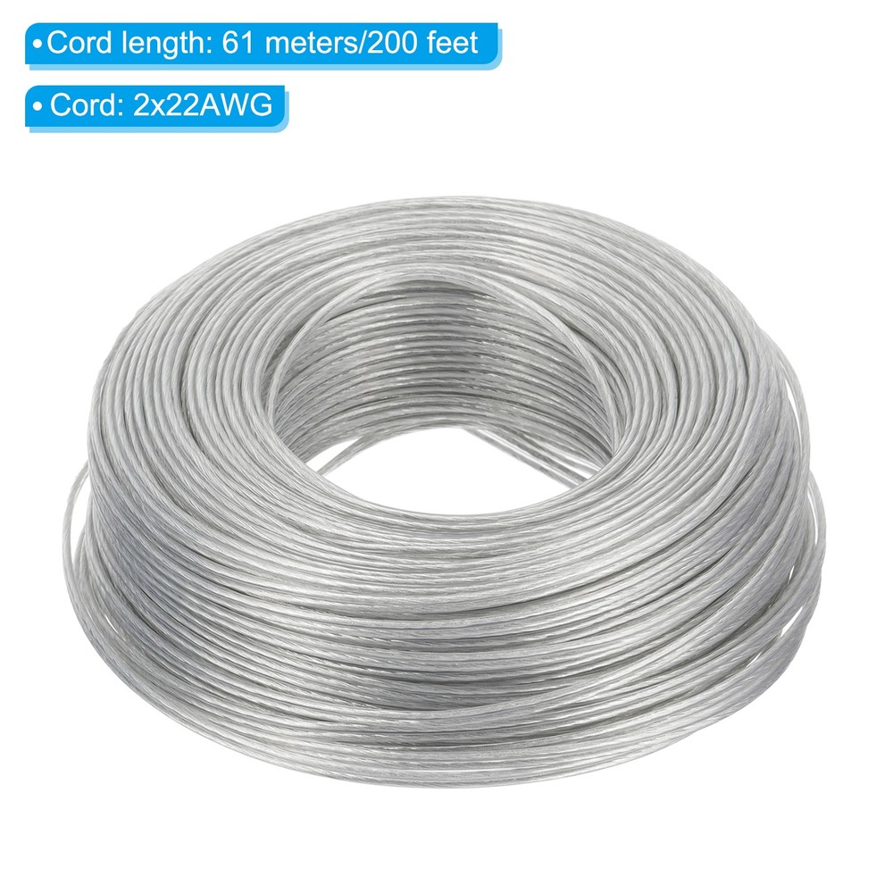 200Ft 22/2 PVC Covered Wire, 300V Electronic Wire