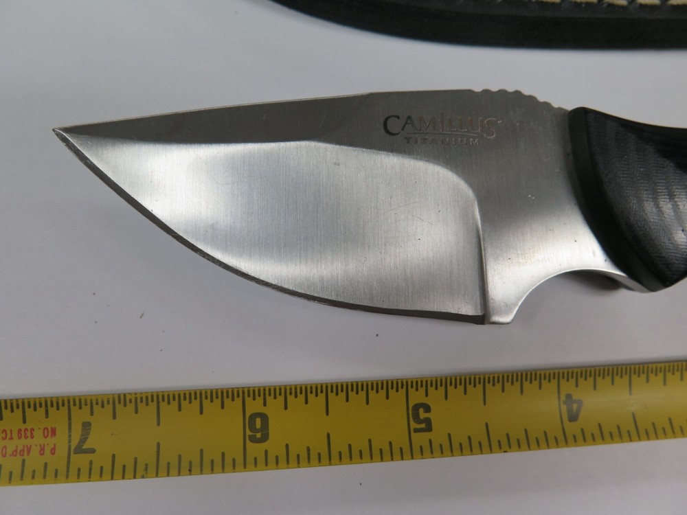 Camillus Titanium 7" KNIFE W/ SHEATH NICE