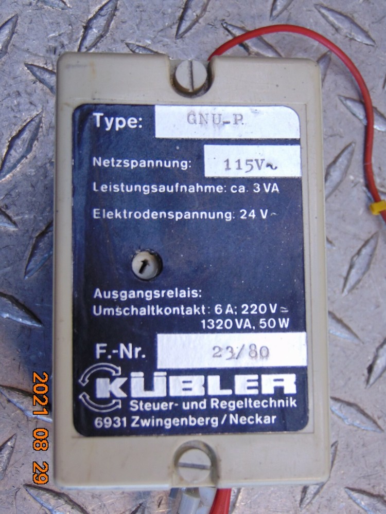 KUBLER GNU-P CONTROL MODULE *FREE SHIPPING*
