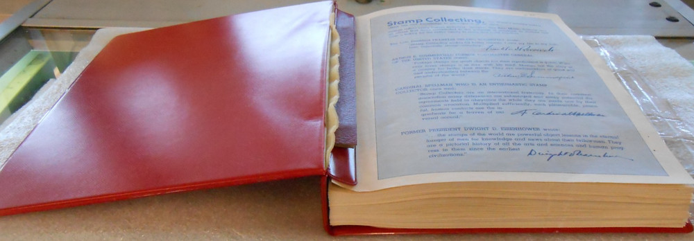 MINKUS PUBLICATIONS, INC THE ALL AMERICAN STAMP ALBUM - 869 STAMPS