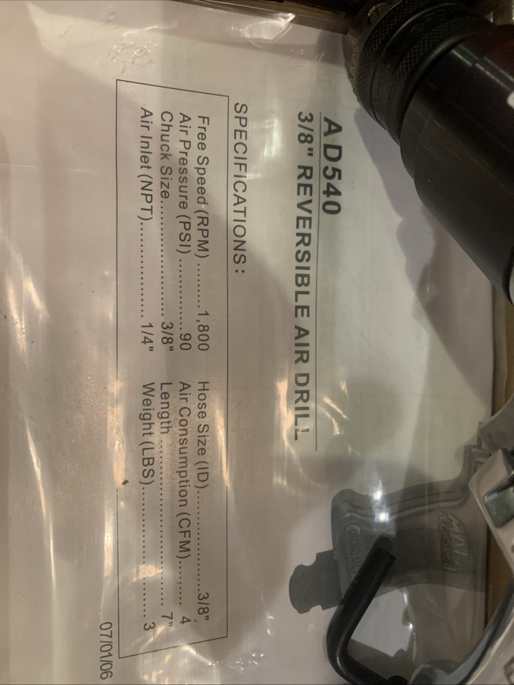 Mac Tools 3/8” Reversible Drill