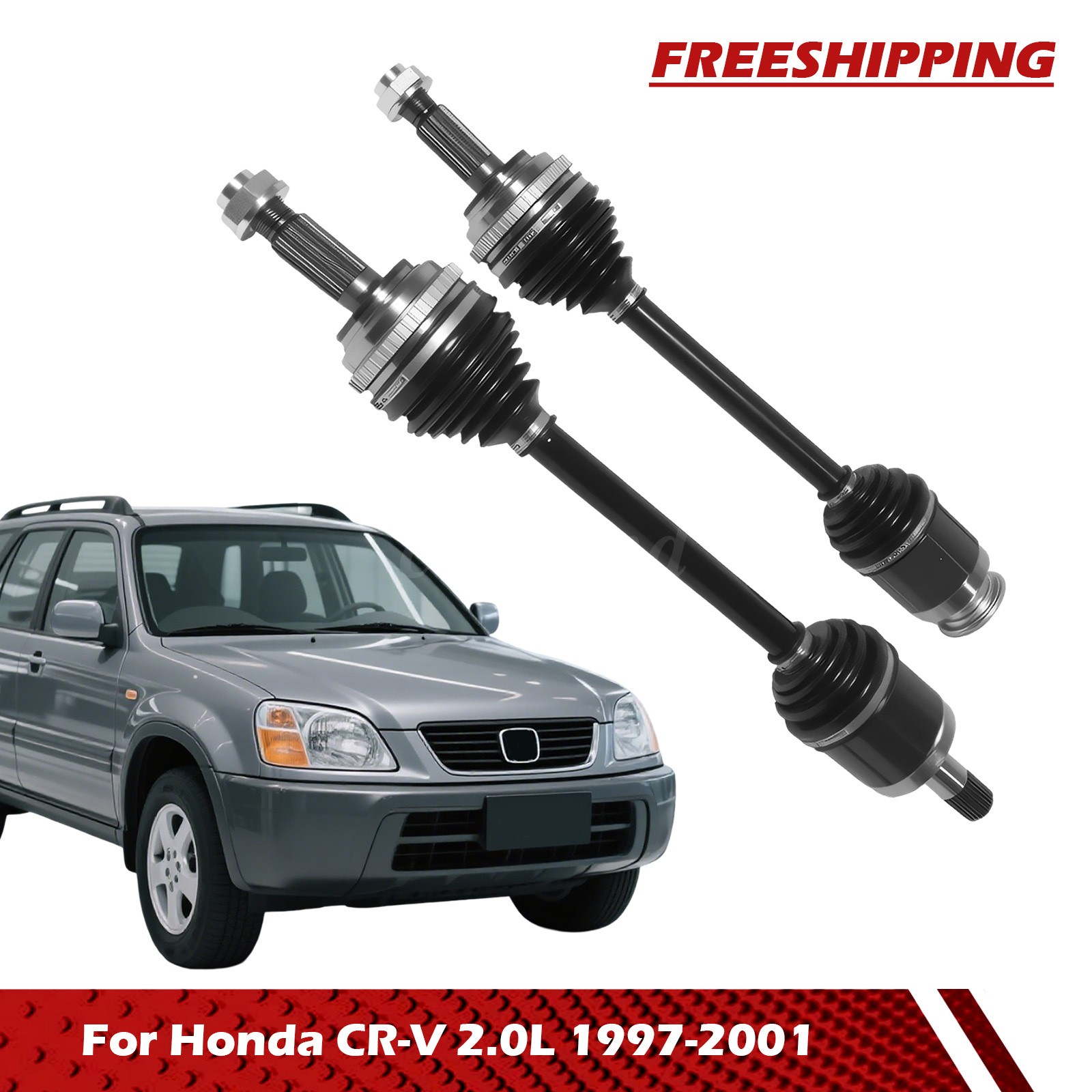 CV Axle Shaft Front Left & Right Set for Honda CR-V Manual Trans 2.0L 1997-2001