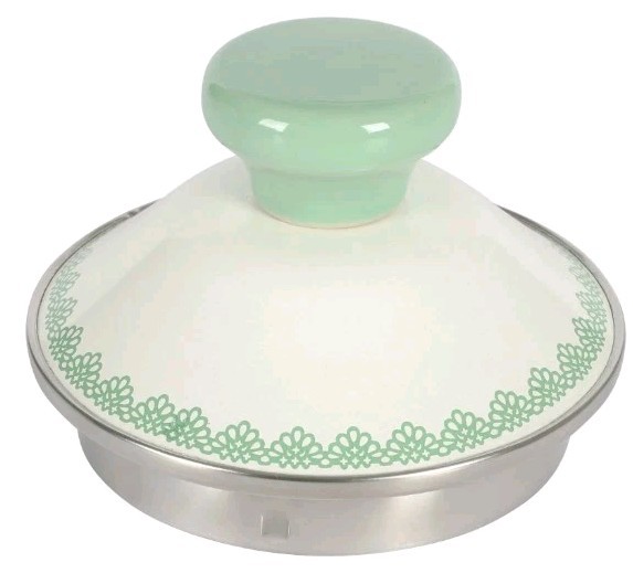 Pioneer Woman ~ AGATHA ~ 2 Quart Tea Kettle ~ Enamel on Steel ~ Floral ~ GREEN