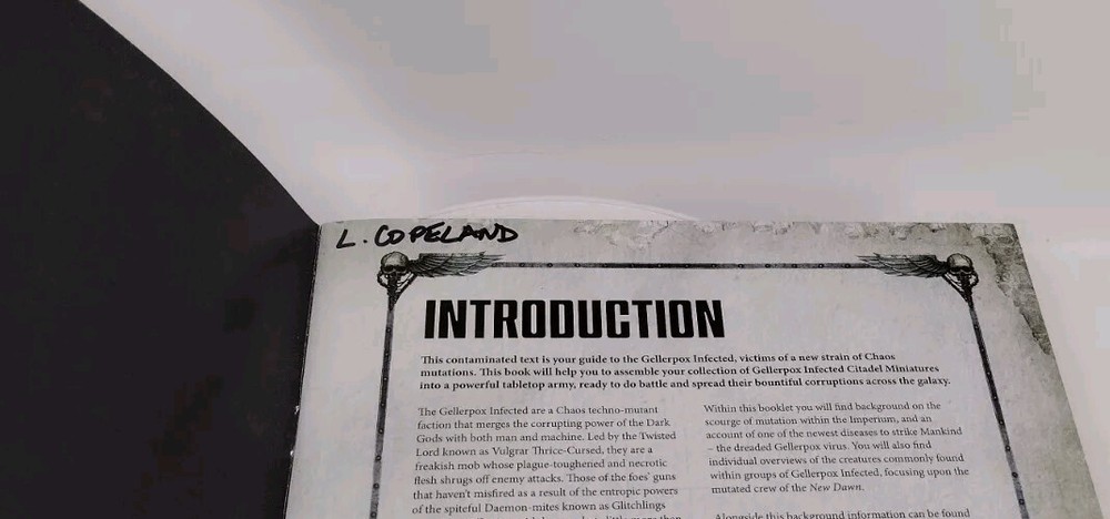 Warhammer 40K - Codex Gellerpox Infected - 8th Ed. Kill Team Rogue Trader Book