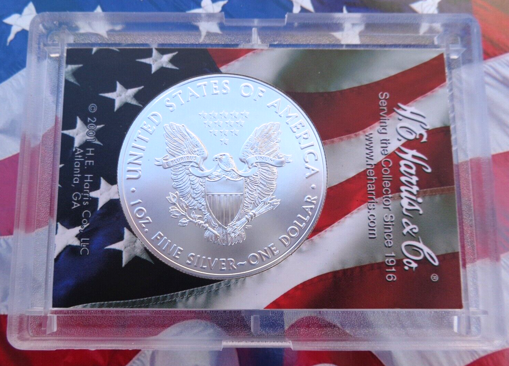 ONE - American Silver Eagle Harris holder - sealed protector