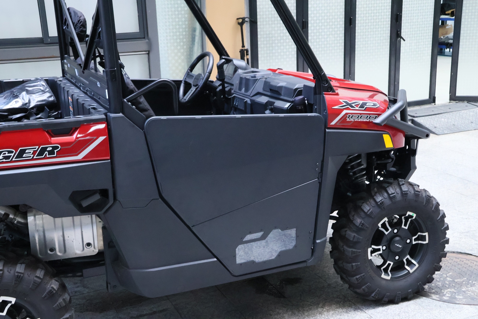 2x For Polaris Ranger XP 1000/ 1000 Heavy Duty Aluminum Doors w/ Clear PC Window